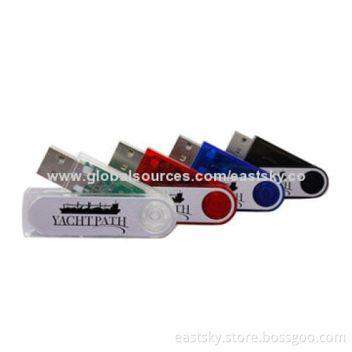 Swivel Style USB Drive, Wholesale, Capless Swivel Twist, Two-year WarrantyNew
